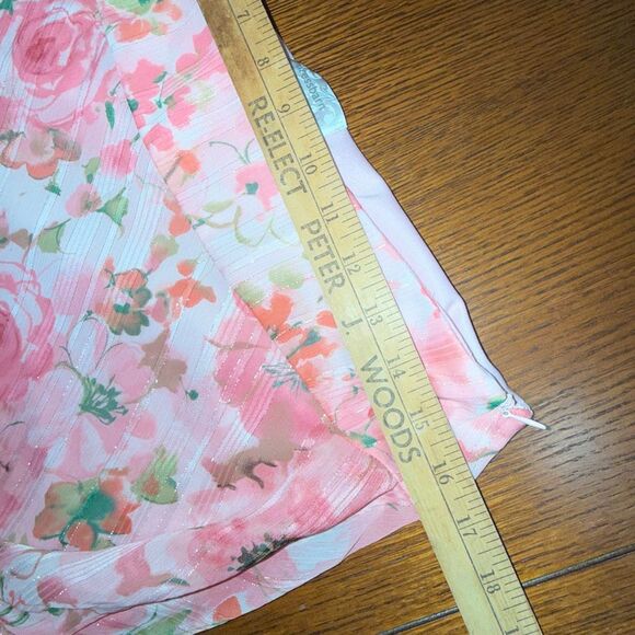 Vintage Y2K Floral Bias-Cut Midi Skirt | Ballet-Pink Romantic A-Line | Dressbarn - Picture 9 of 12